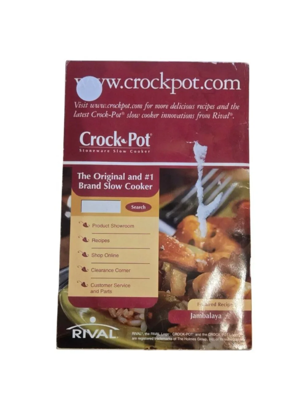 Rival Crock Pot Recipes For Every Occasion Cookbook Booklet 2005 Crockpot